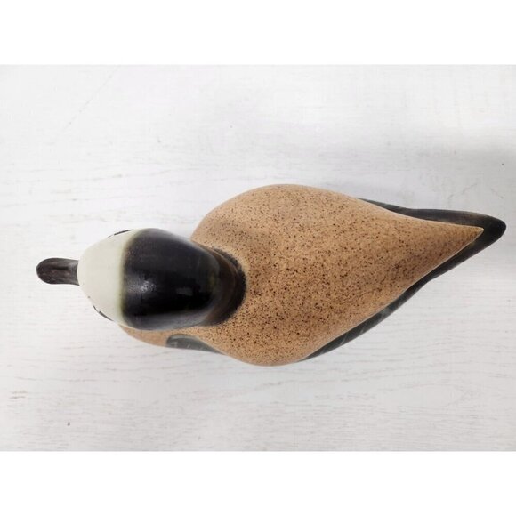 Vintage Ceramic Duck Figurine Farmhouse Country Decor Gray Beige Hand Painted - Picture 3 of 10